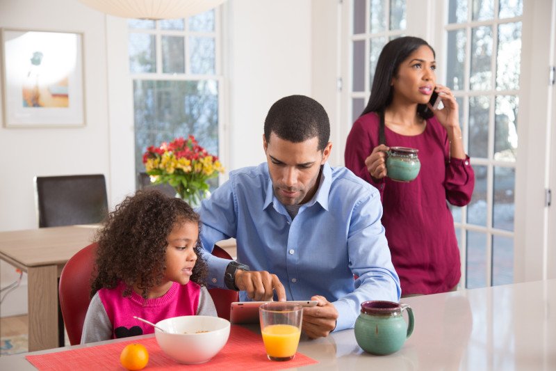 Parents trying to work without child care