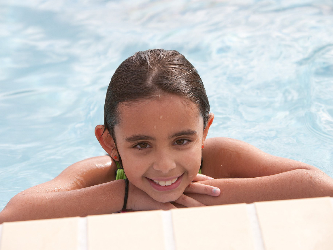 Child swimming