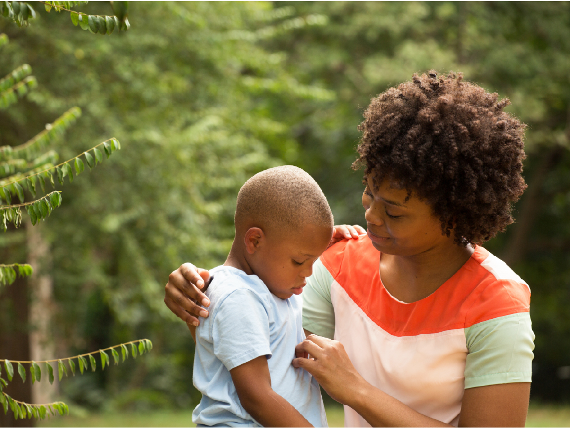 Parent speaking to child about death