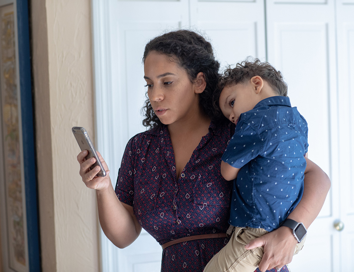 Working from home with children