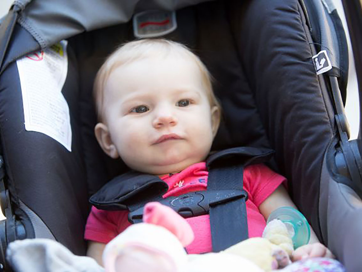 Baby in a carseat