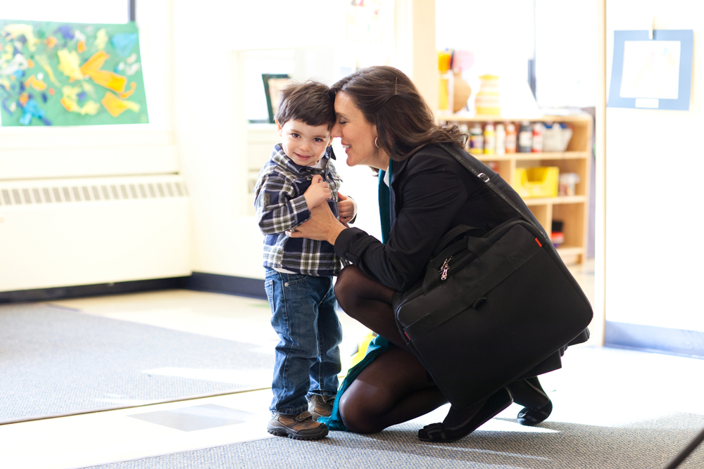 child care assistance and drop-off at employer center